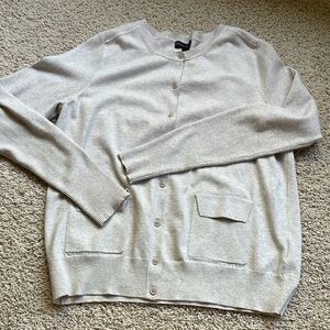 Banana Republic button down grey cardigan sweater size L